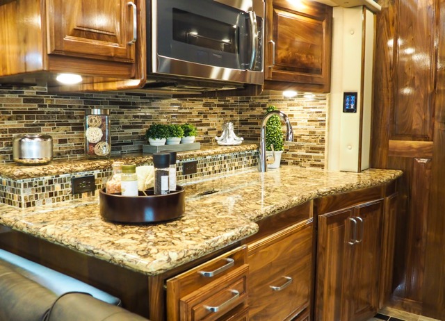Class A Motorhome luxury kitchen